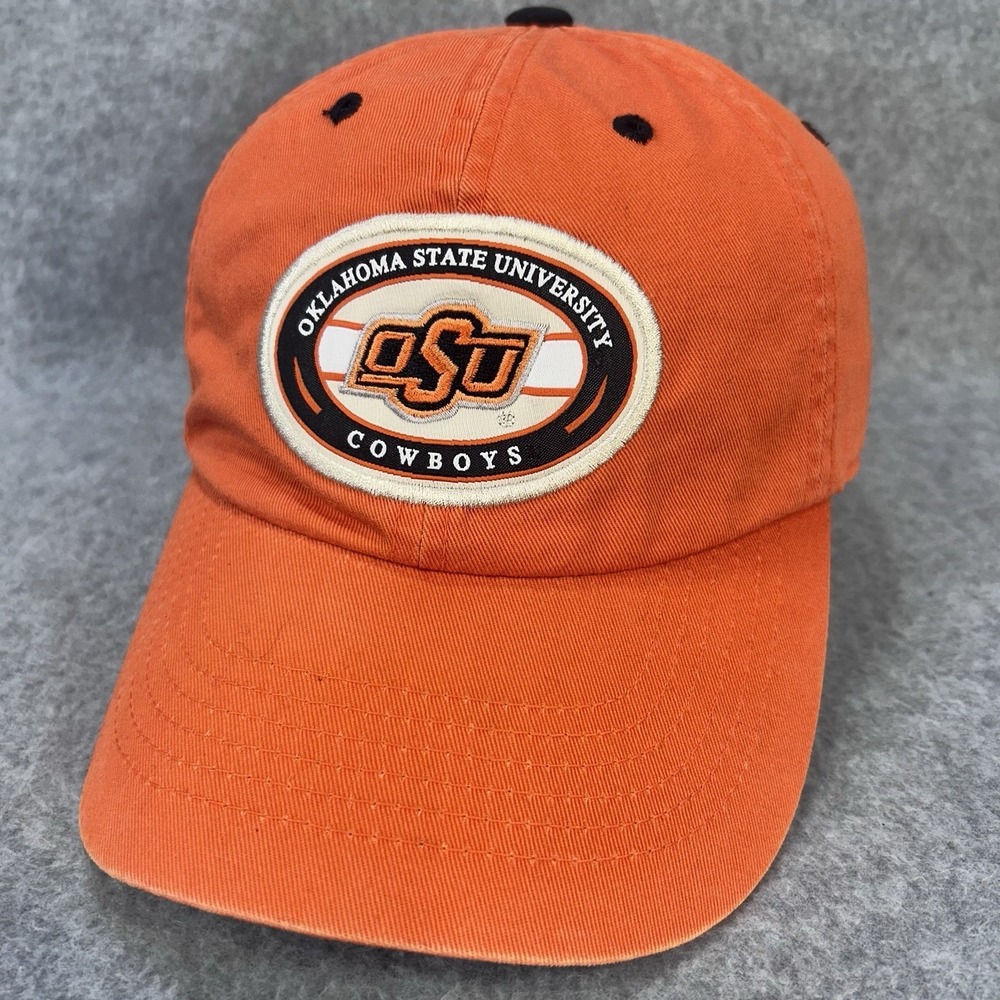 Vintage Y2K Oklahoma State Cowboys OSU Strapback Hat Orange Cap